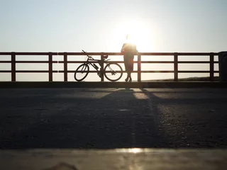 Fototapeten Radfahren auf der Eten-Brücke © York