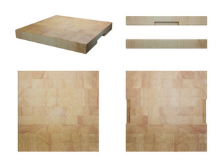 3D Chopping Board on white background