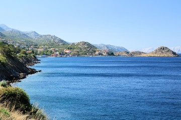 Fototapeta na wymiar croatian coastline in Dalmatia