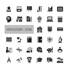 Education icons set, Vector illustration