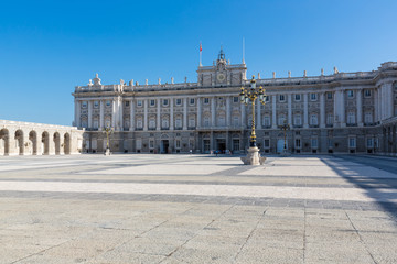 Obraz premium Royal Palace in Madrid - External view