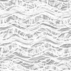 Abstract waves background. Gray and white pattern. Modern style texture.
