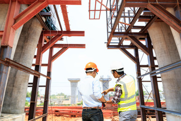 workers are working on road and expressway construction. © Cheangchai