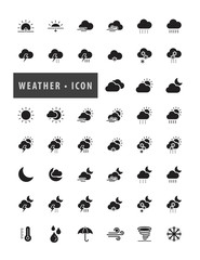 Modern Weather forecast Icons and Sign symbol