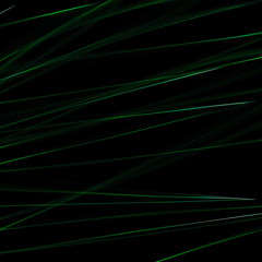 green dark abstract background. Dark background with green lights