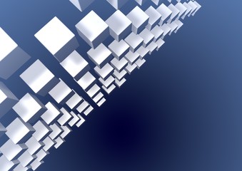 Abstract cubes background.  cube. square background