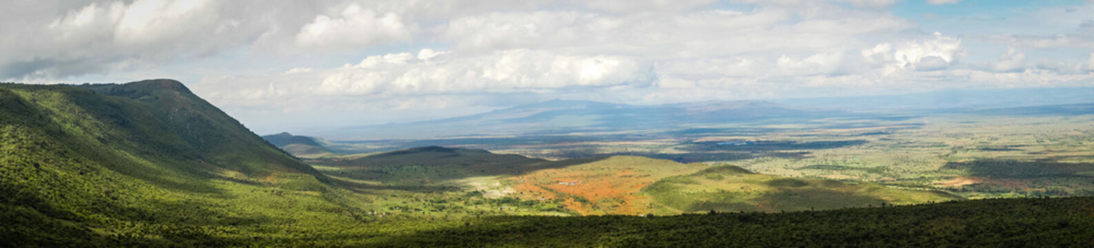 View of  African rift valley in Kenya