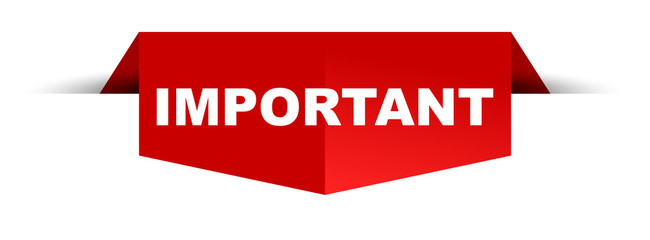 banner important