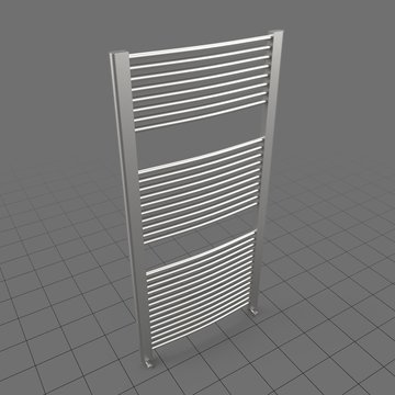 Long towel radiator