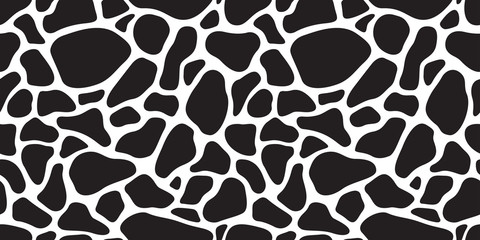 Cow skin seamless pattern Dalmatians dog isolated animal skin texture zebra giraffe wallpaper background camouflage