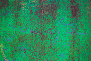 Worn dark green rusty metal texture background