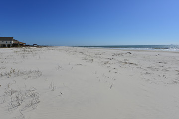 The Beach at Dauphin island in Alabama
