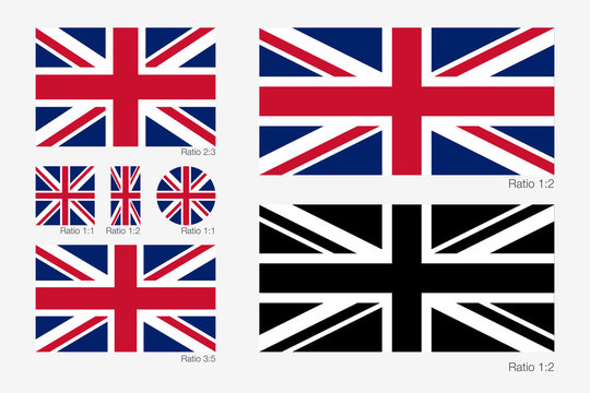  Union Jack. Flag of United Kingdom of Great Britain