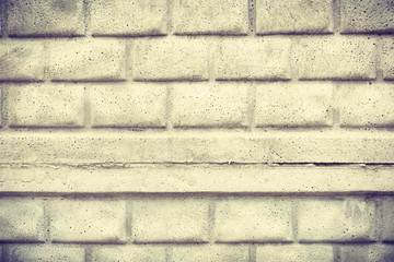 Fototapeta premium background of white brick wall texture pattern