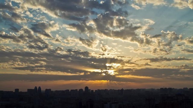Azerbaijan Baku Sunset Time Lapse