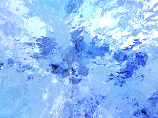 Colorful ice. Abstract ice texture. Nature background.