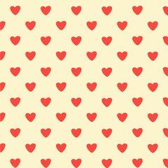 Abstract seamless background with hearts