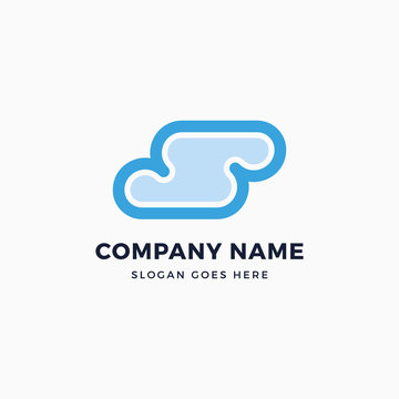 S Cloud Letter Logo Template