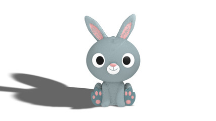 Conejito peluche 3D