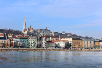 Fototapeta na wymiar Danube River in Budapest, Europe