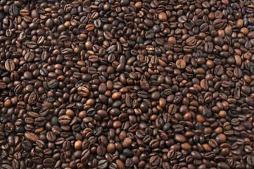 Roasted coffee beans background