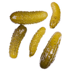 Cucumbers salted isolation