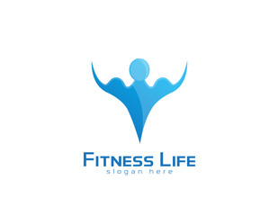 Fitness life logo