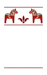 Poster traditional event horses, vector