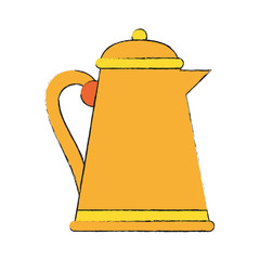 Porcelain teapot isolated icon vector illustration graphic design