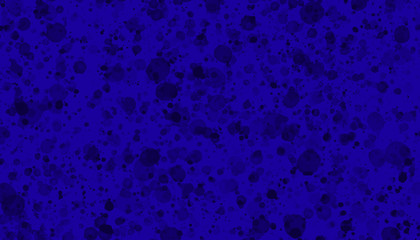 Simple Blue Background of Various Paint and Ink Drops