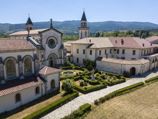 Vista aerea della Certosa di Serra San Bruno,  monastero certosino, Vibo Valentia, Calabria, Italia