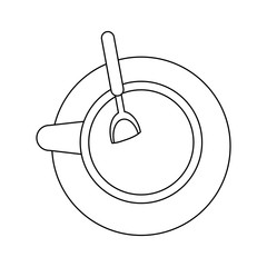 Drink coffee cup icon vector illustration graphic design