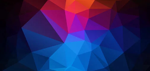 Poster Flat abstract background with triangle shapes © igor_shmel