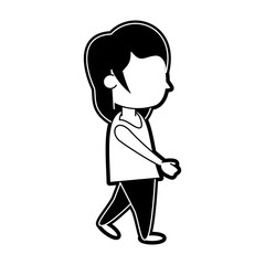 Woman faceless avatar icon vector illustration graphic design