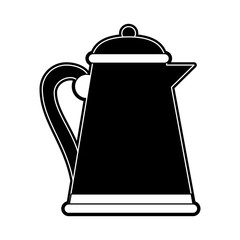 Porcelain teapot isolated icon vector illustration graphic design