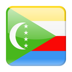 Comoros Flag Vector Square Icon