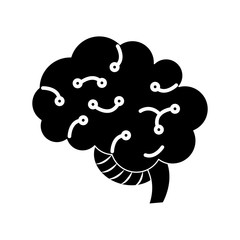 Human brain isolated icon vector illustration graphic design