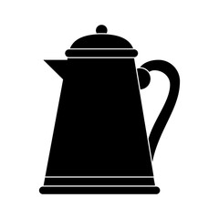 Fototapeta premium Porcelain teapot isolated icon vector illustration graphic design
