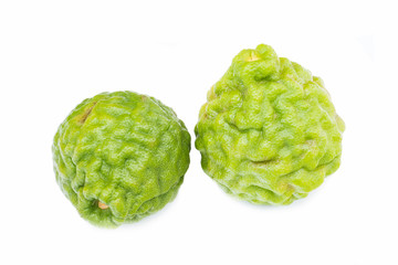 Bergamot fruit isolated on white background