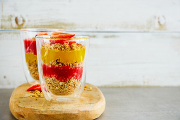 Vegan breakfast jars