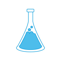 Lab flask isolated icon vector illustration graphic design