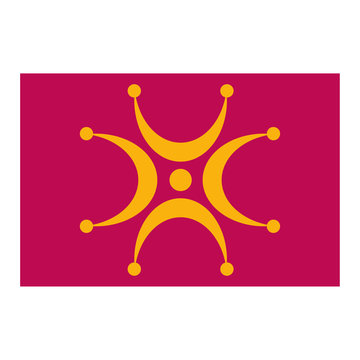 Vector symbol: Cantabrian labarum, a modern interpretation of the ancient military standard known by the Romans as Cantabrum.