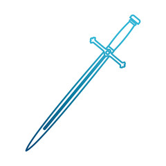 Sword medieval weapon icon vector illustration graphic design