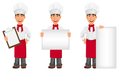 Young professional chef in uniform
