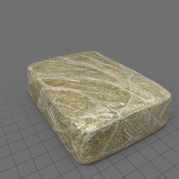 Drug brick of marijuana