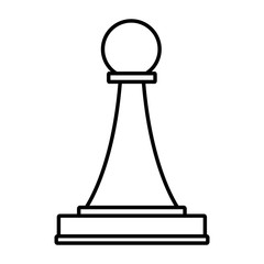 Chess piece symbol icon vector illustration graphic design