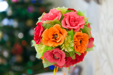 topiarium handmade. tree with sweets, fragments