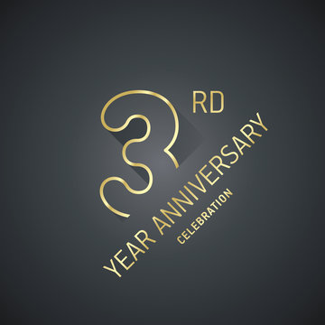 Anniversary 9th year celebration logo gold black greeting card