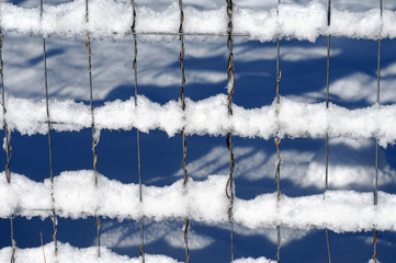 Background Snow on Fence