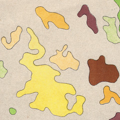 Fototapeta premium Vintage contour mapping. Natural printing illustrations of maps.